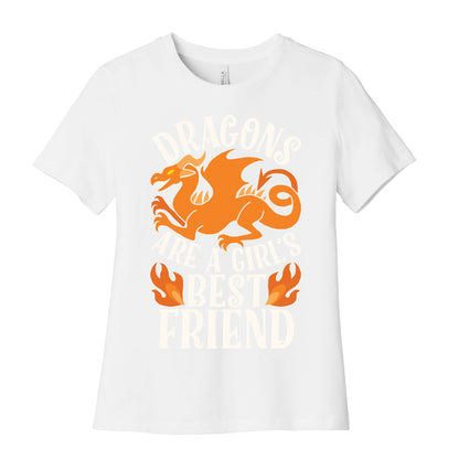 Dragons Are A Girl's Best Friend Women's Cotton Tee