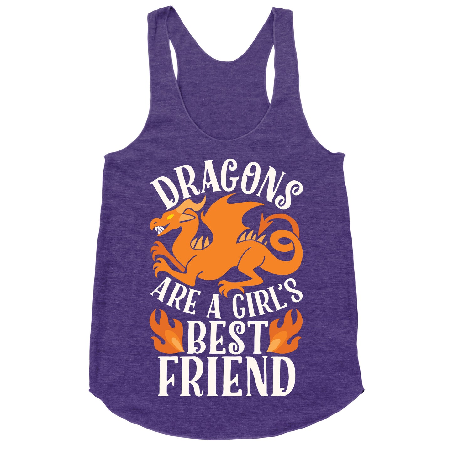 Dragons Are A Girl's Best Friend Racerback Tank