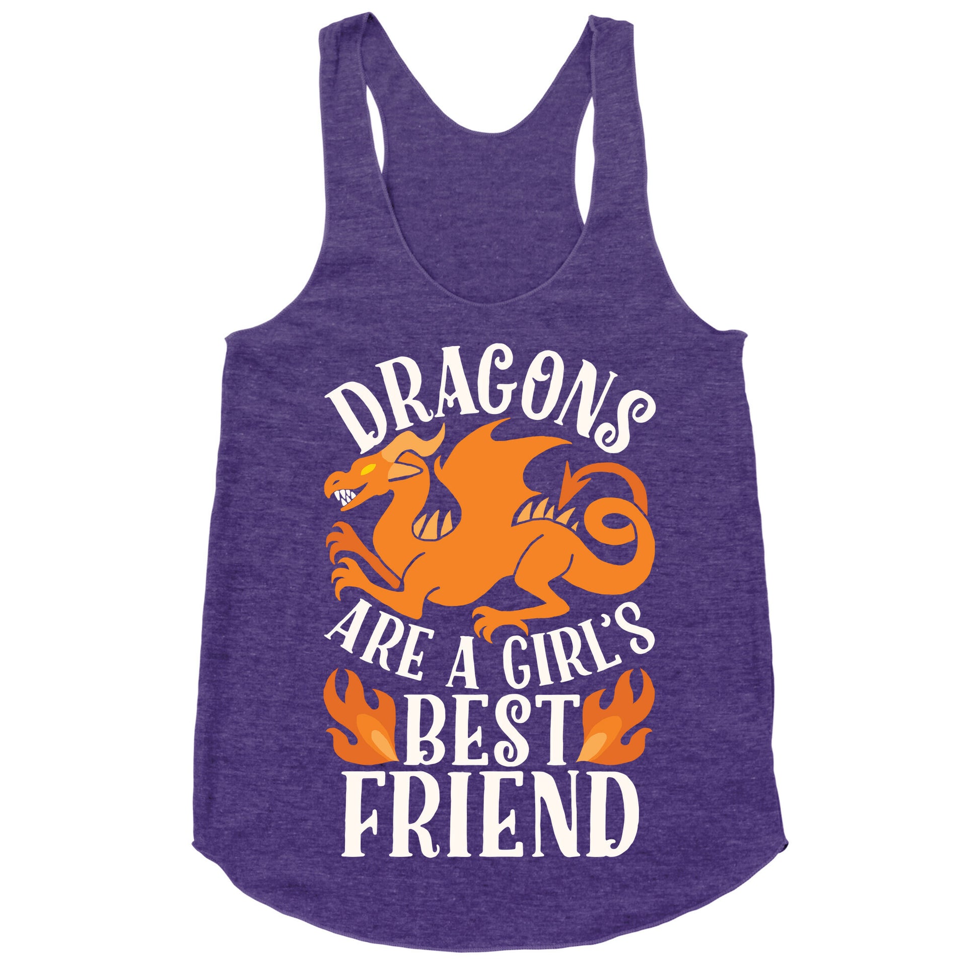 Dragons Are A Girl's Best Friend Racerback Tank