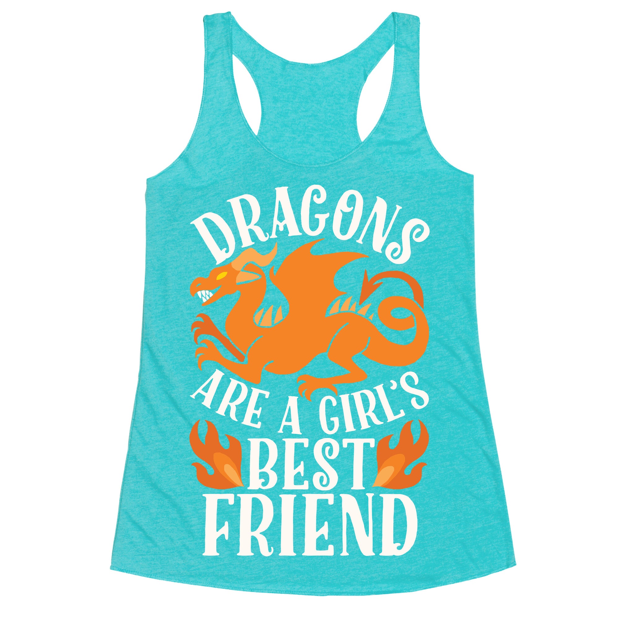 Dragons Are A Girl's Best Friend Racerback Tank