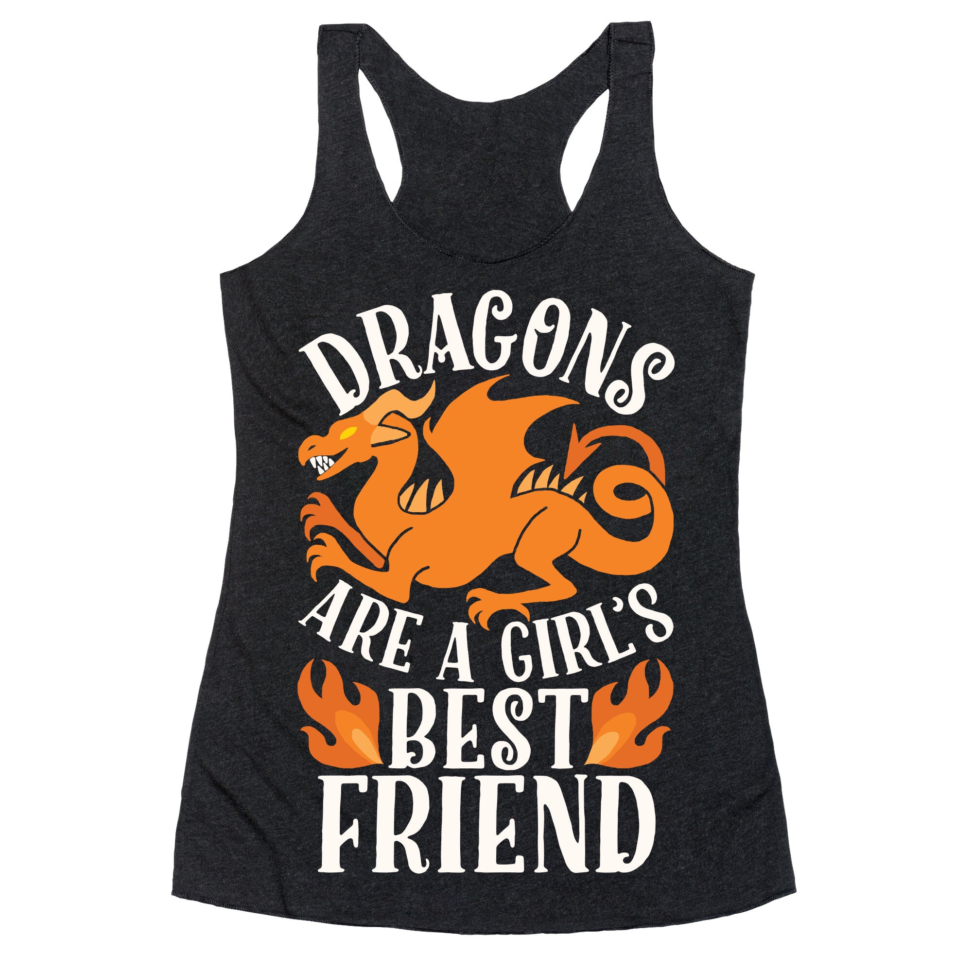Dragons Are A Girl's Best Friend Racerback Tank