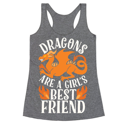 Dragons Are A Girl's Best Friend Racerback Tank