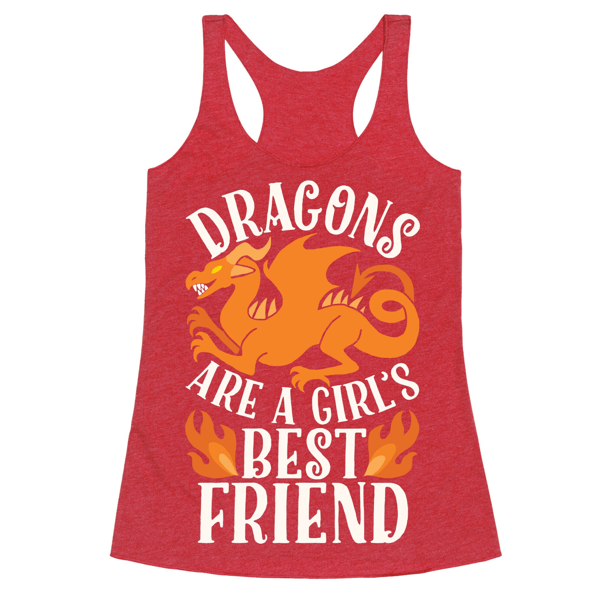 Dragons Are A Girl's Best Friend Racerback Tank