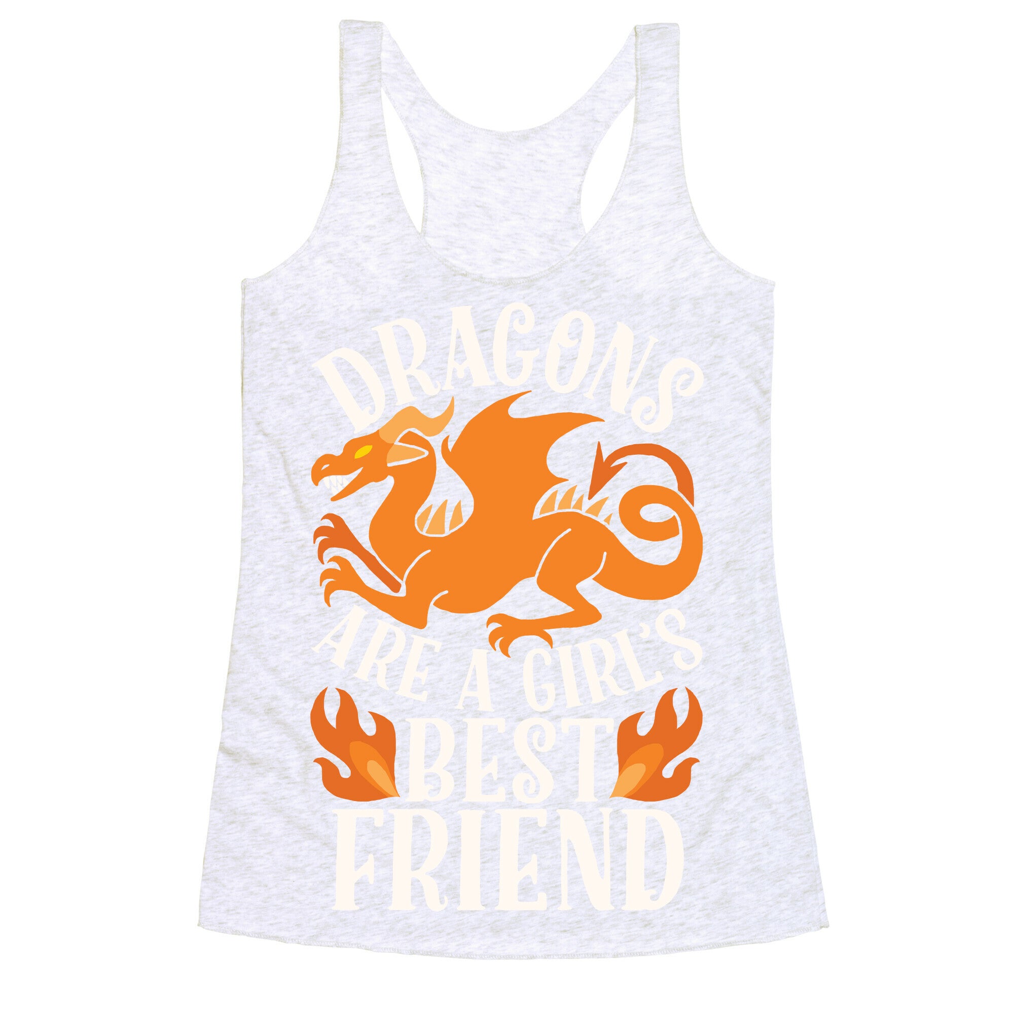 Dragons Are A Girl's Best Friend Racerback Tank