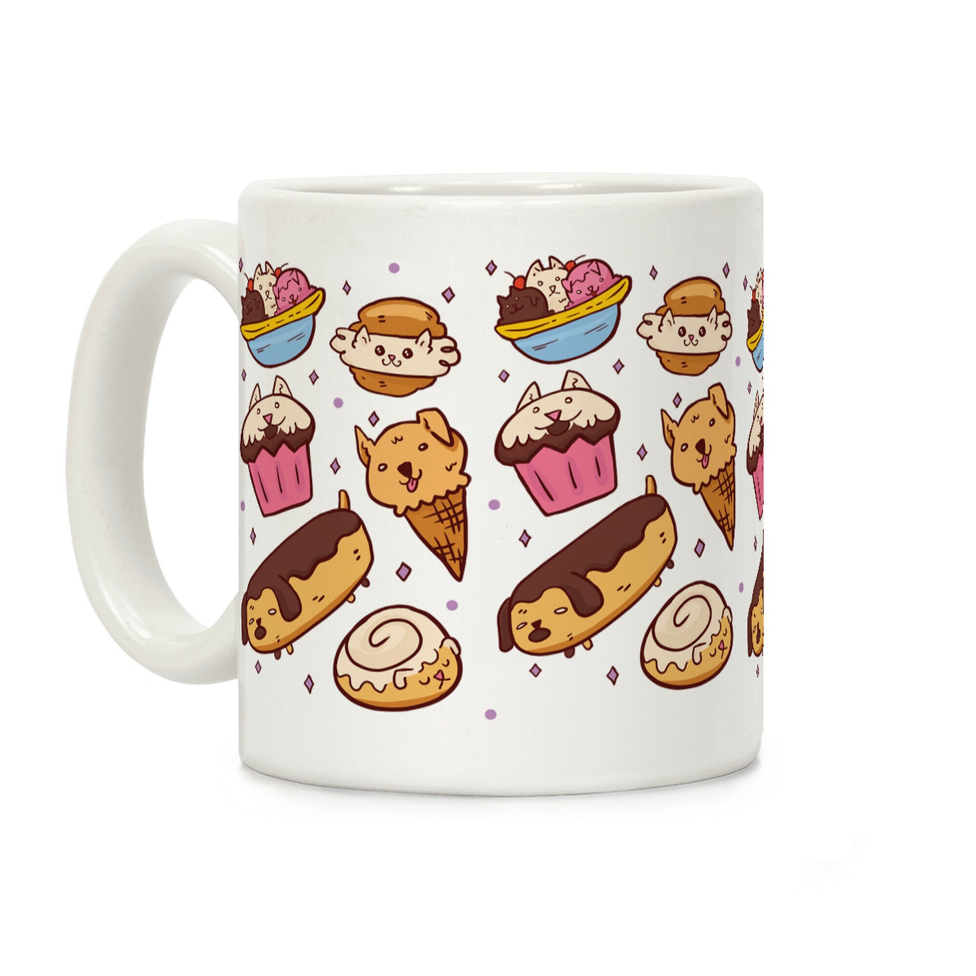Kawaii Food Dogs Coffee Mug