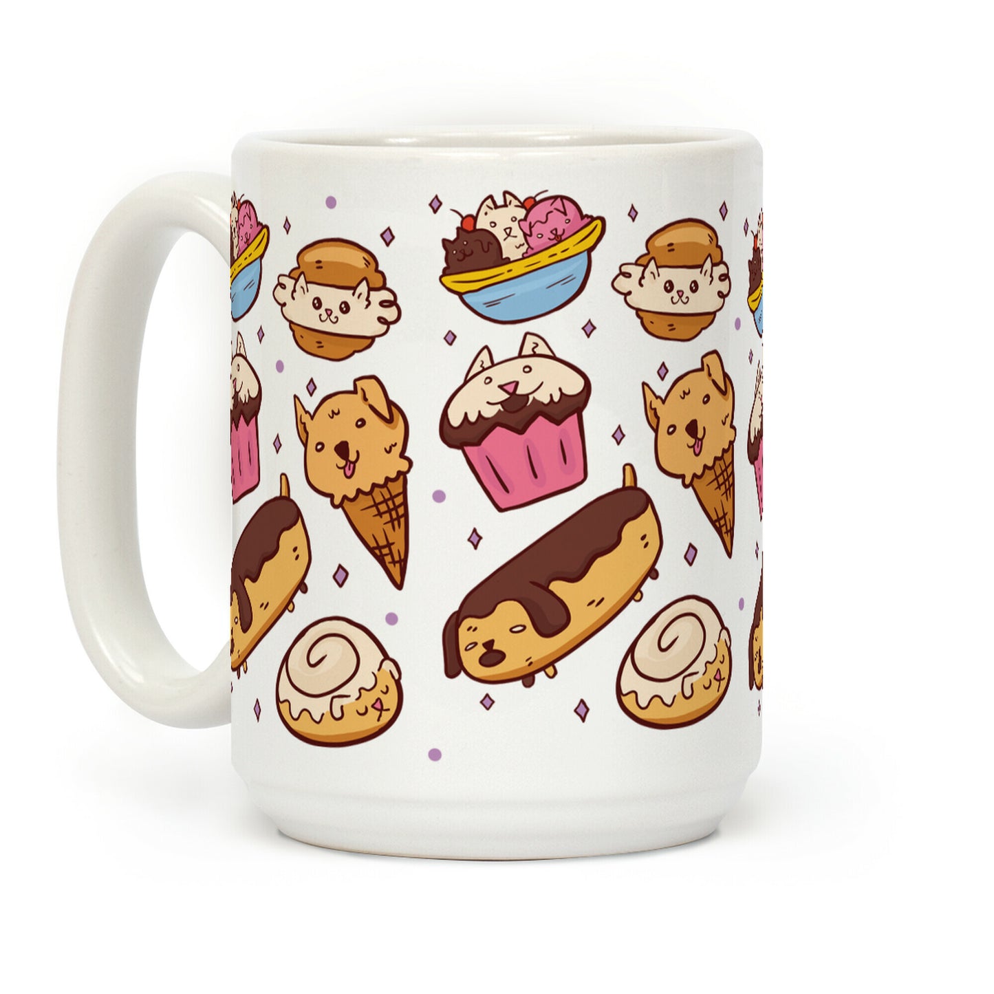 Kawaii Food Dogs Coffee Mug