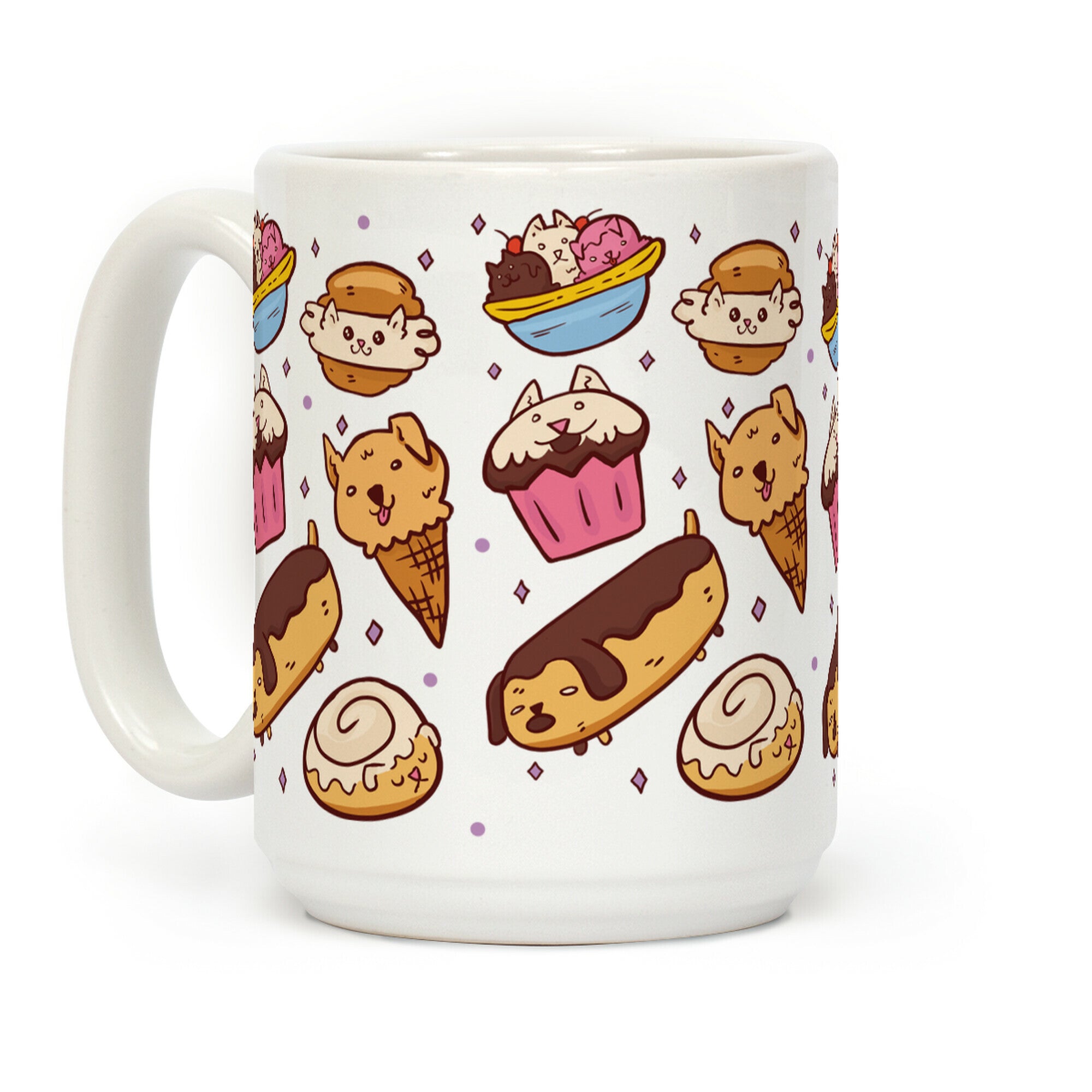 Kawaii Food Dogs Coffee Mug