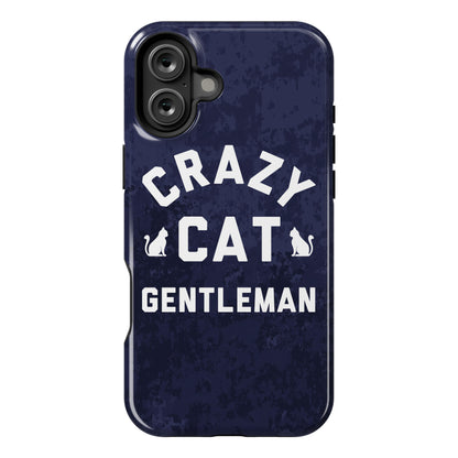 Crazy Cat Gentleman Phone Case