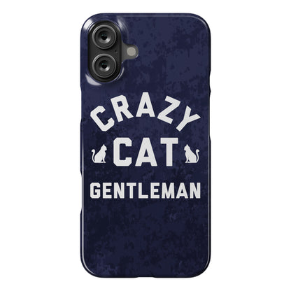 Crazy Cat Gentleman Phone Case
