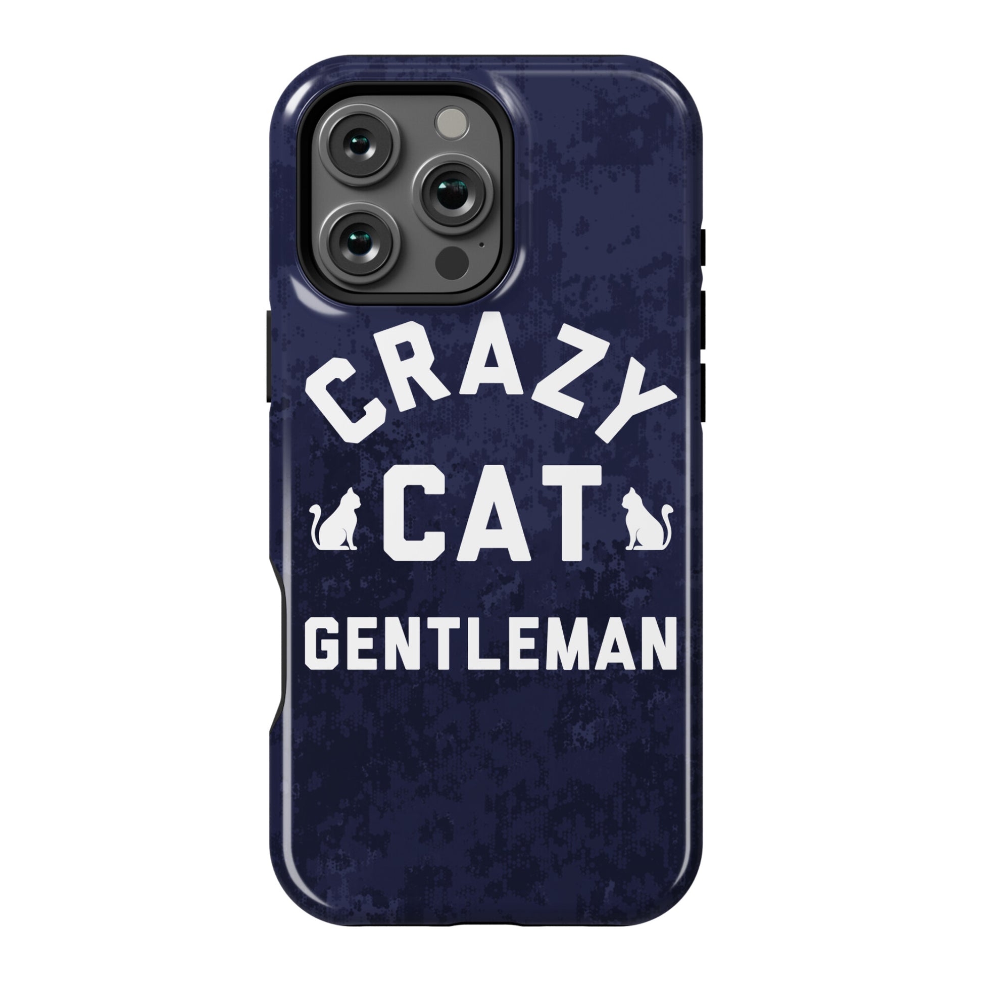 Crazy Cat Gentleman Phone Case