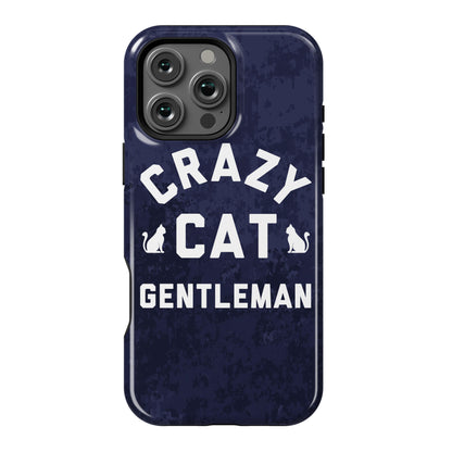 Crazy Cat Gentleman Phone Case