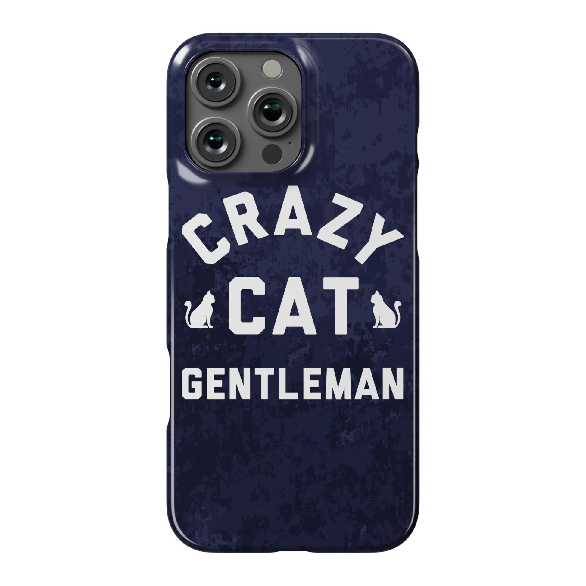 Crazy Cat Gentleman Phone Case