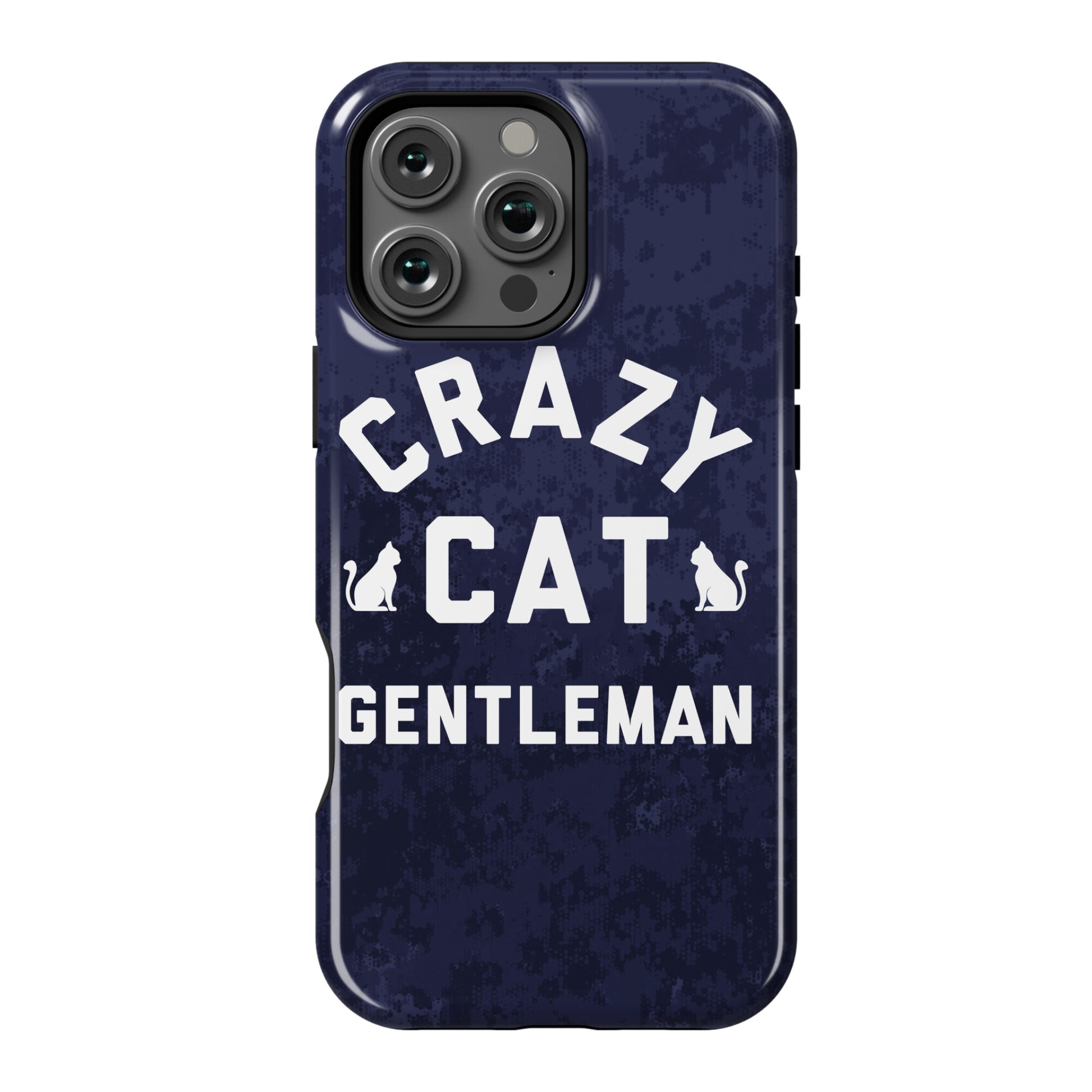 Crazy Cat Gentleman Phone Case