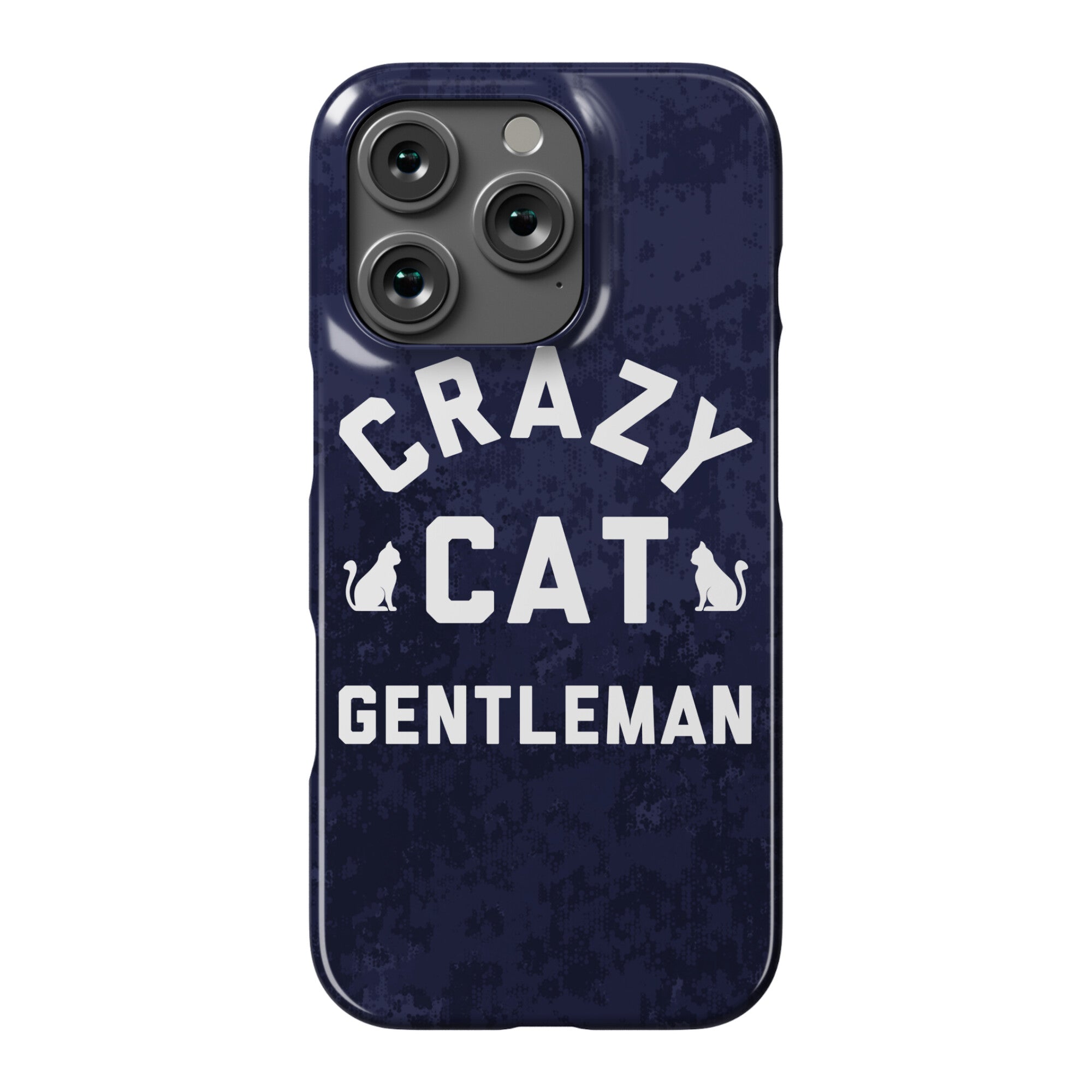Crazy Cat Gentleman Phone Case