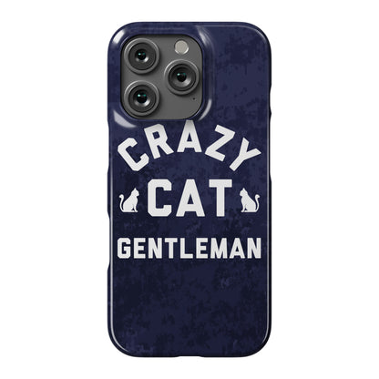 Crazy Cat Gentleman Phone Case