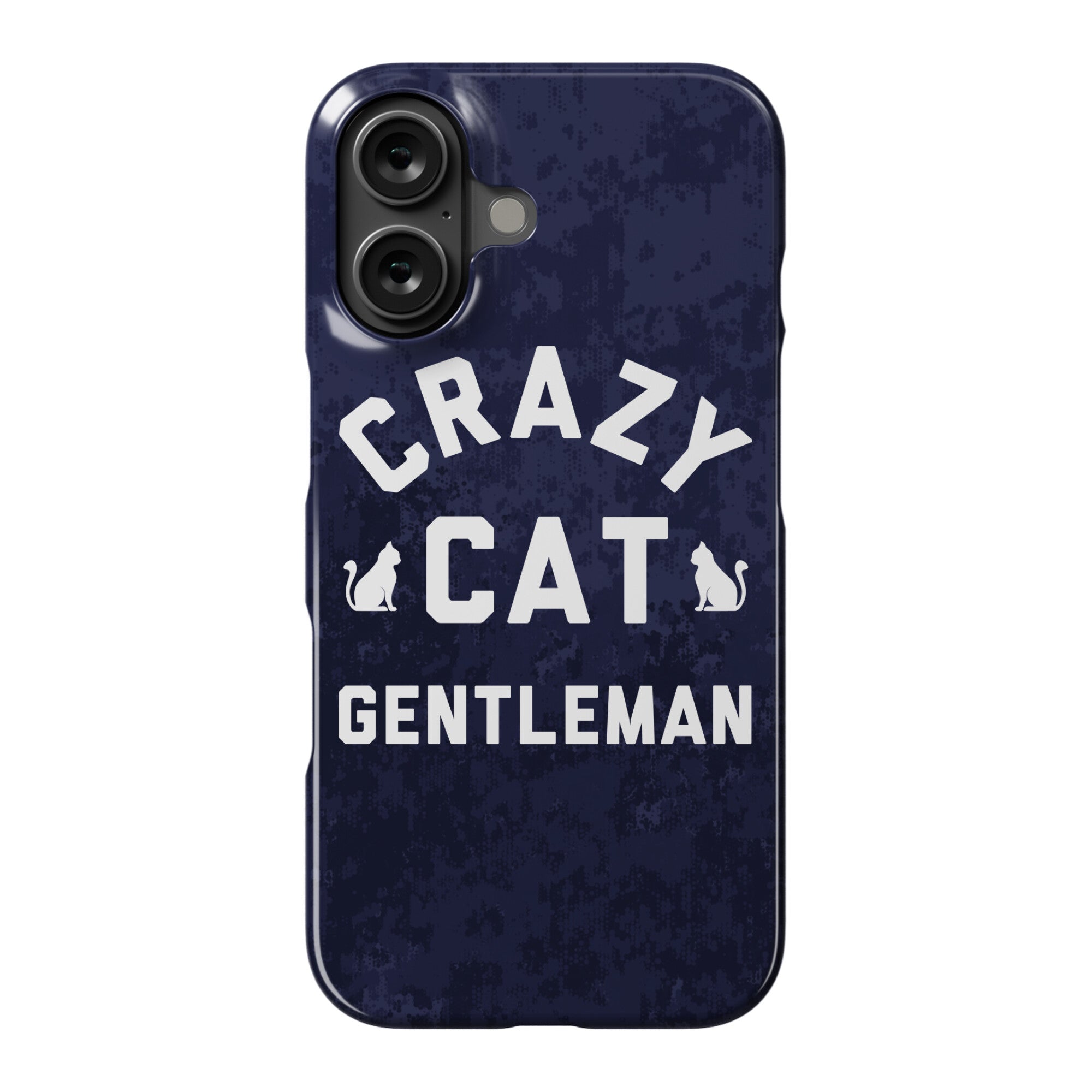 Crazy Cat Gentleman Phone Case