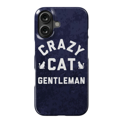 Crazy Cat Gentleman Phone Case
