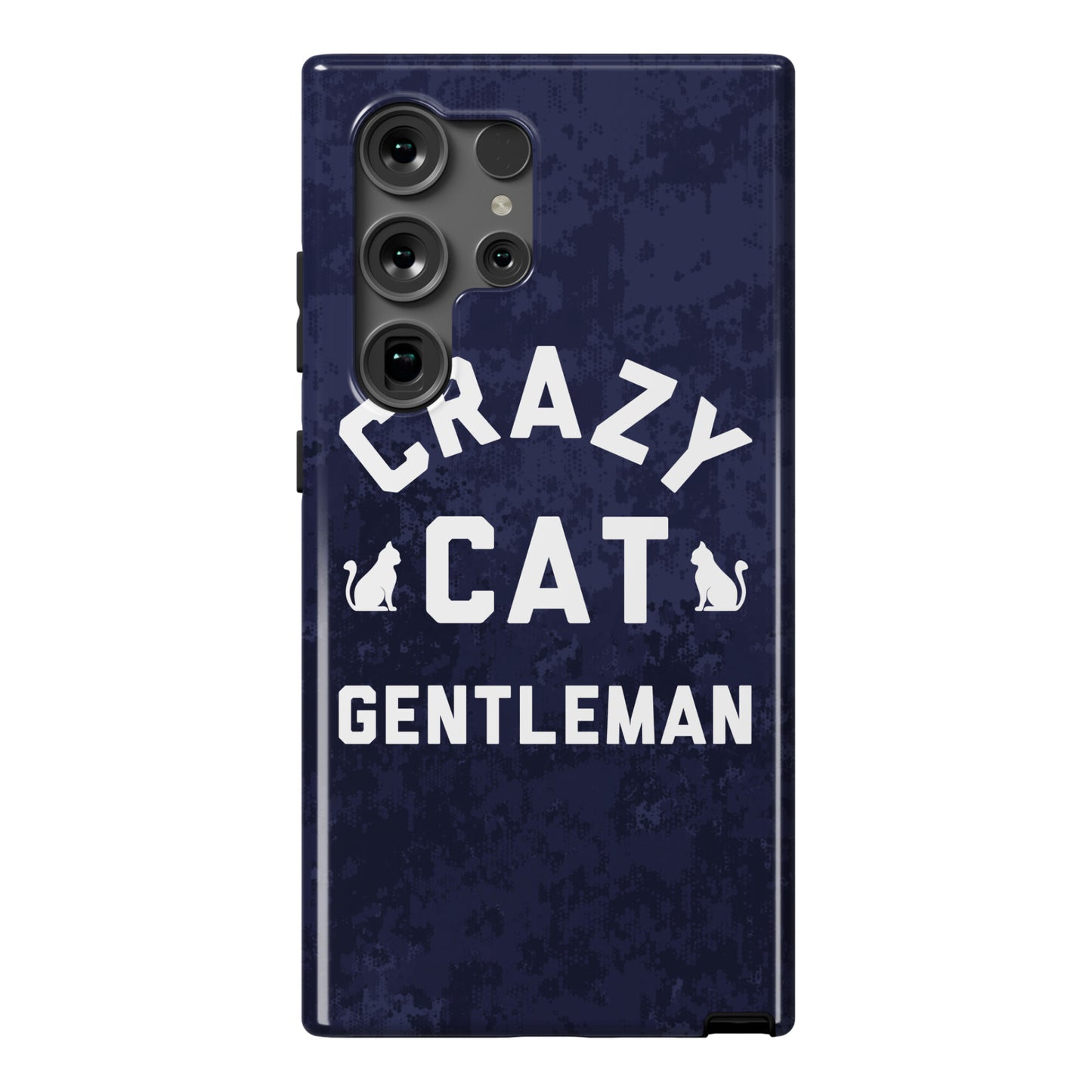 Crazy Cat Gentleman Phone Case