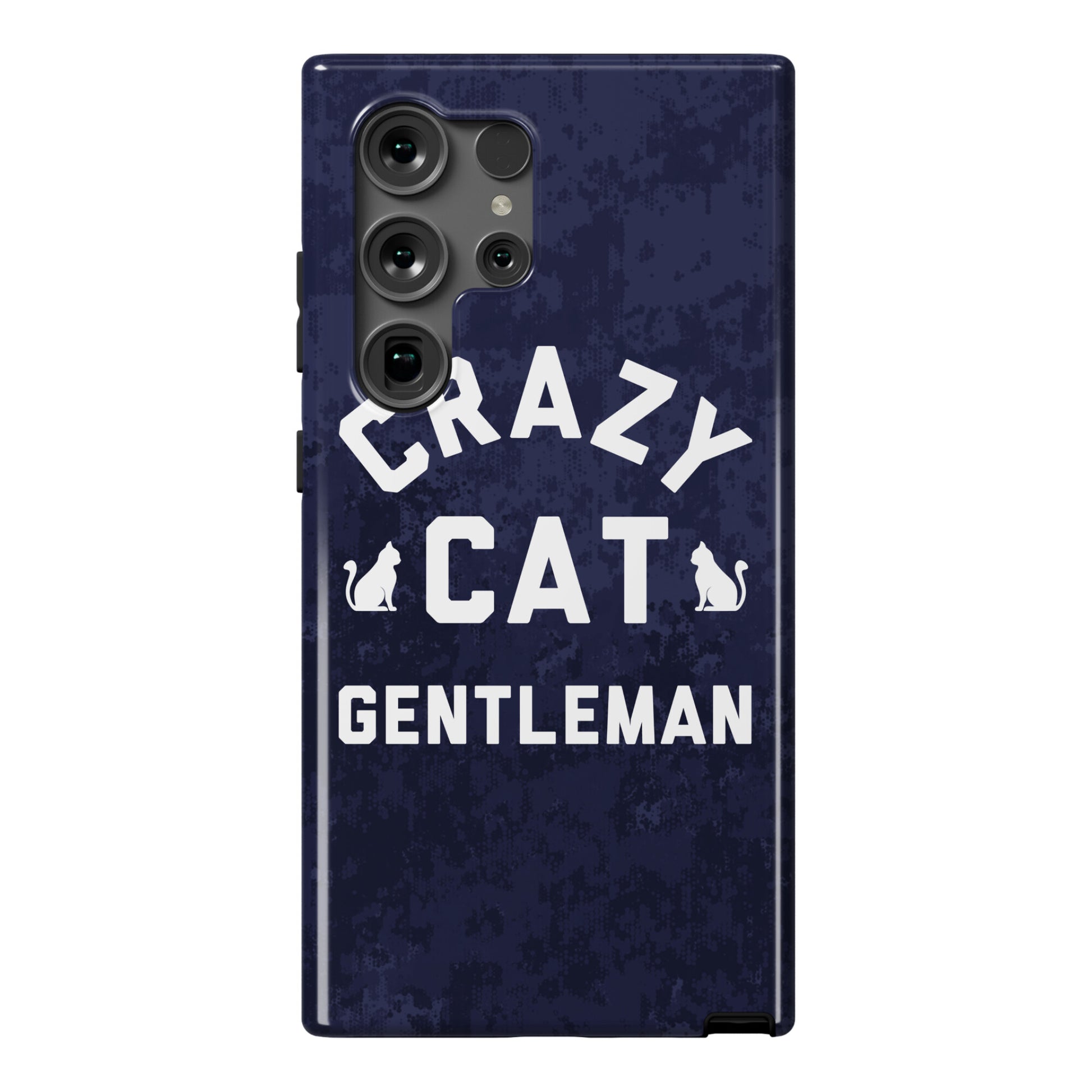 Crazy Cat Gentleman Phone Case