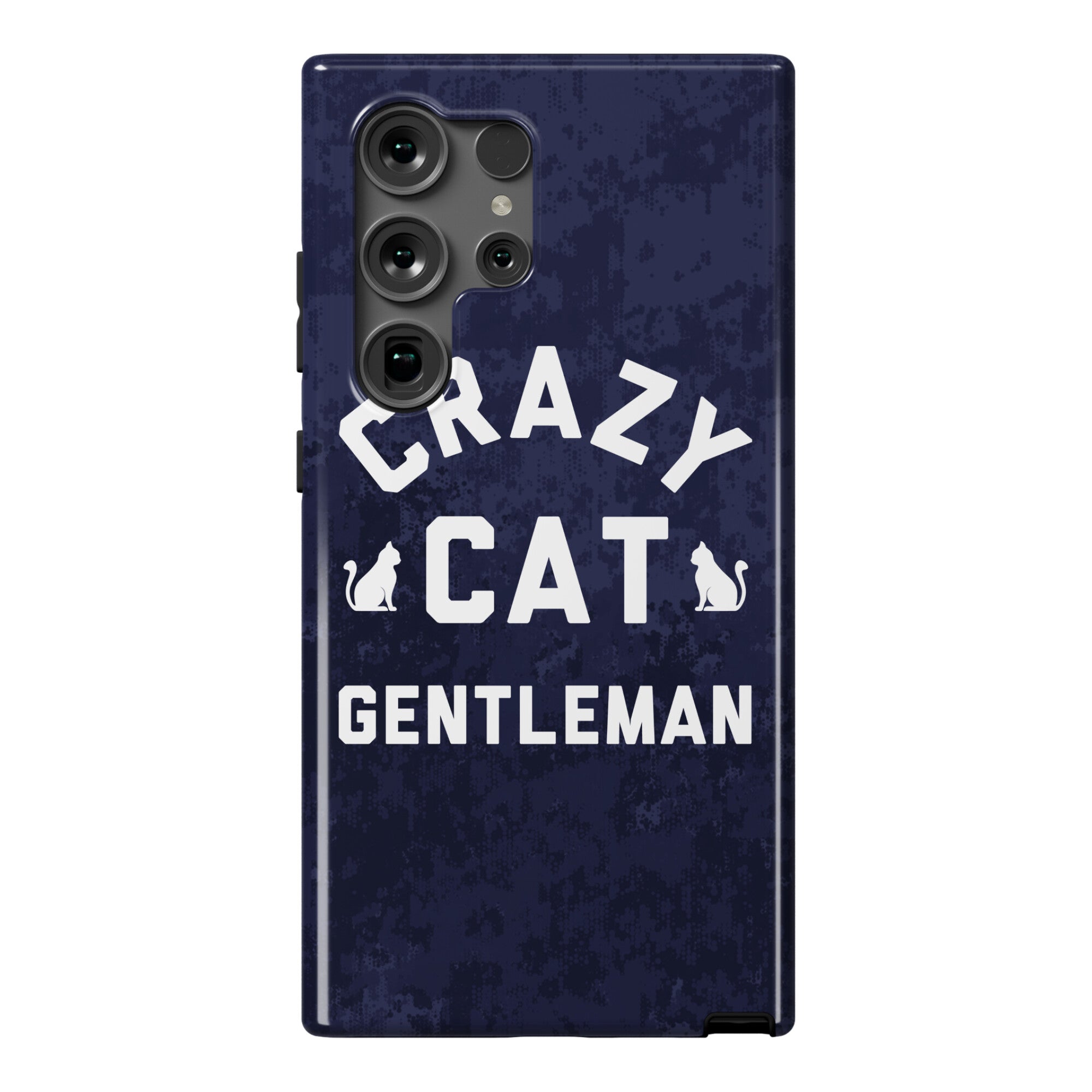 Crazy Cat Gentleman Phone Case