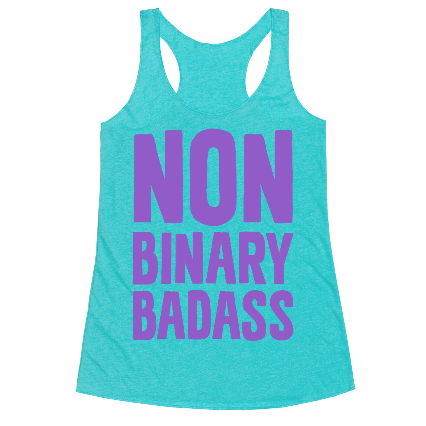 Non Binary Badass Racerback Tank