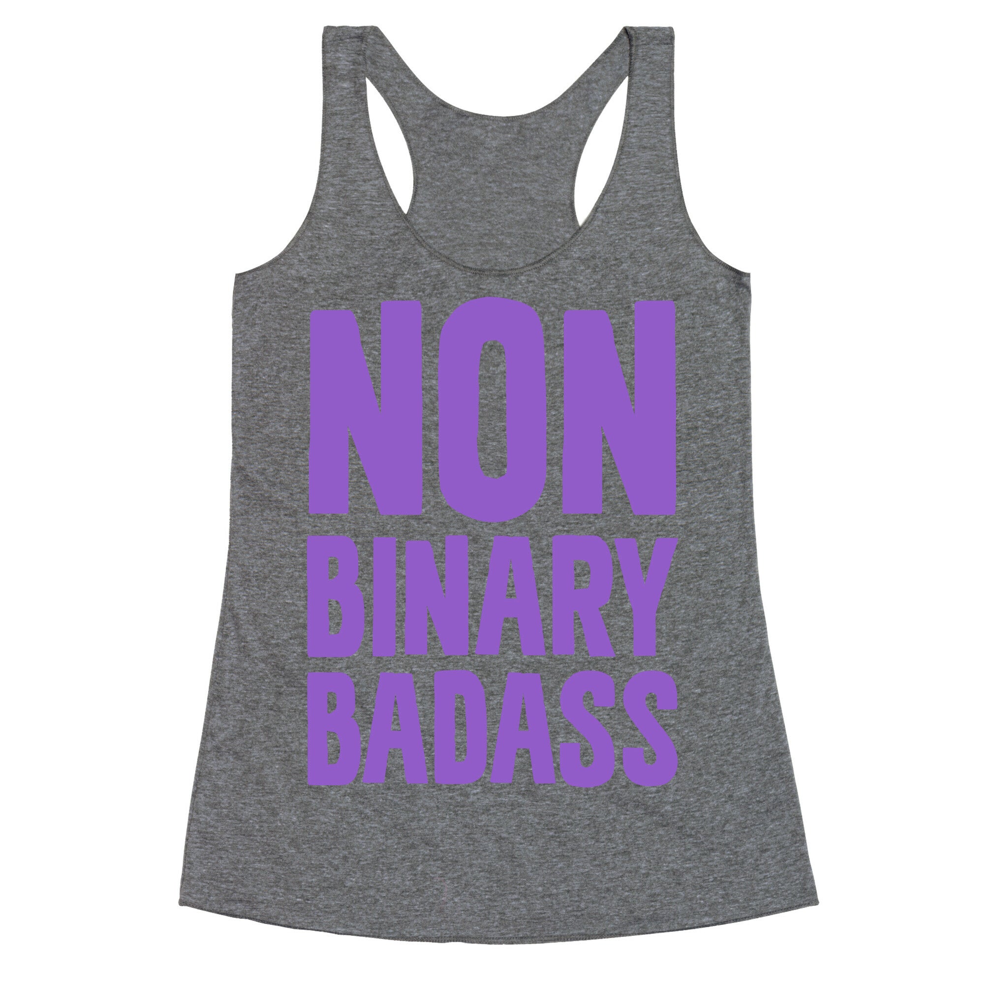Non Binary Badass Racerback Tank