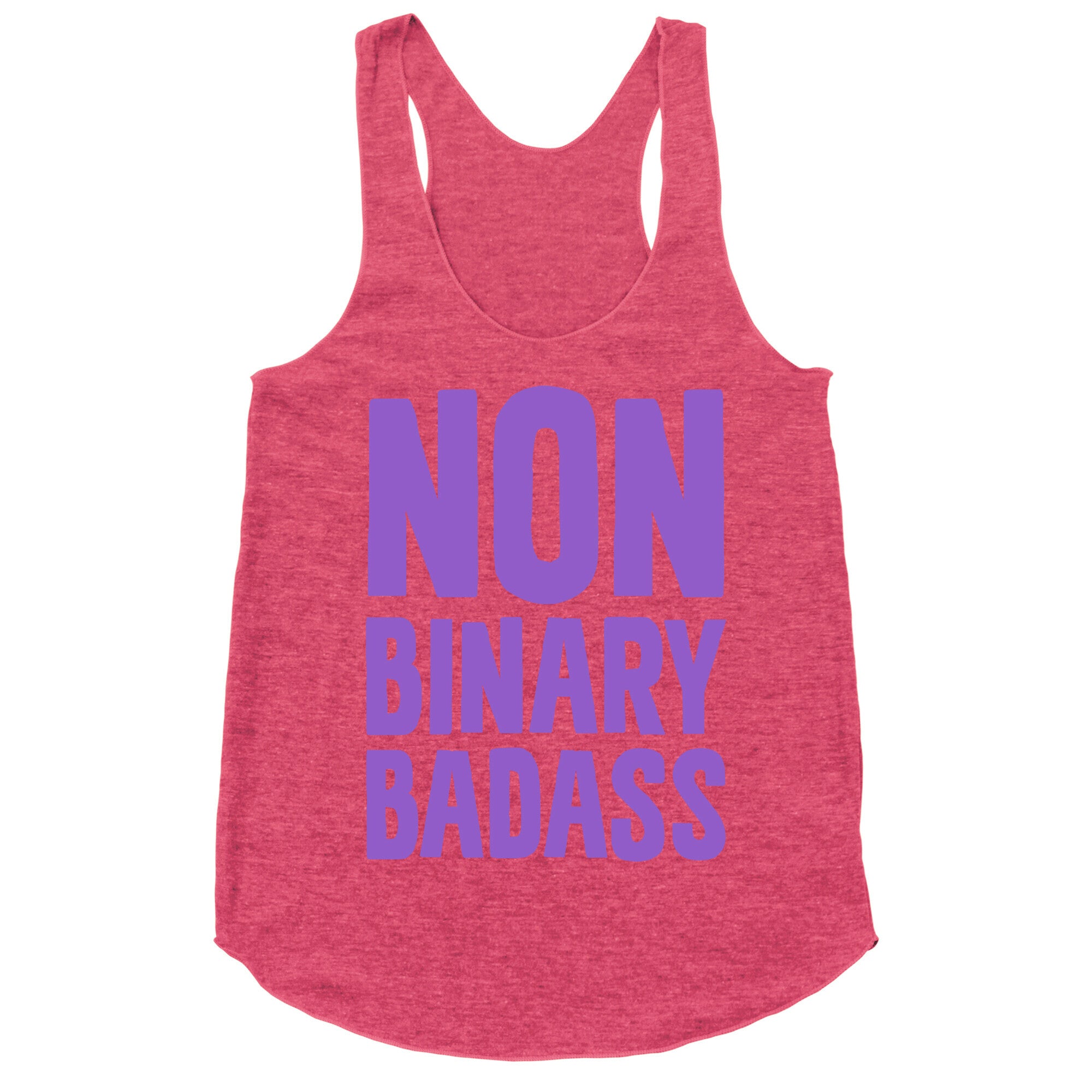 Non Binary Badass Racerback Tank
