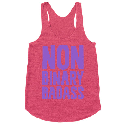 Non Binary Badass Racerback Tank