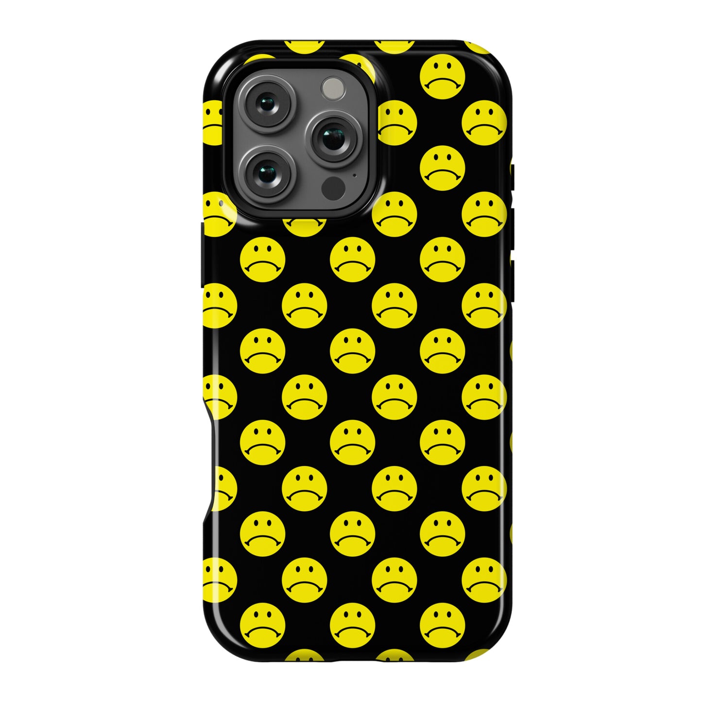 Sad Smiley Face Pattern Phone Case