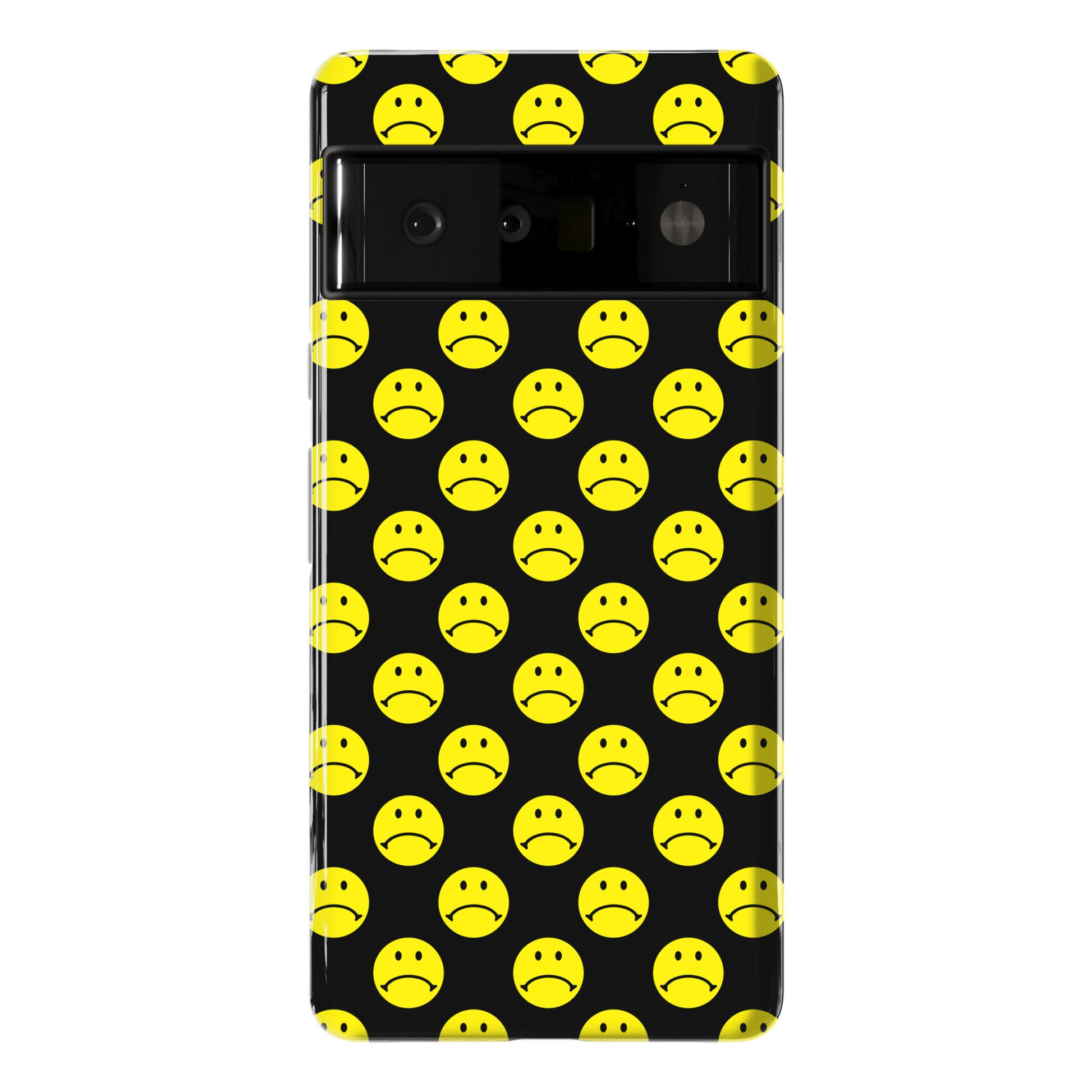 Sad Smiley Face Pattern Phone Case