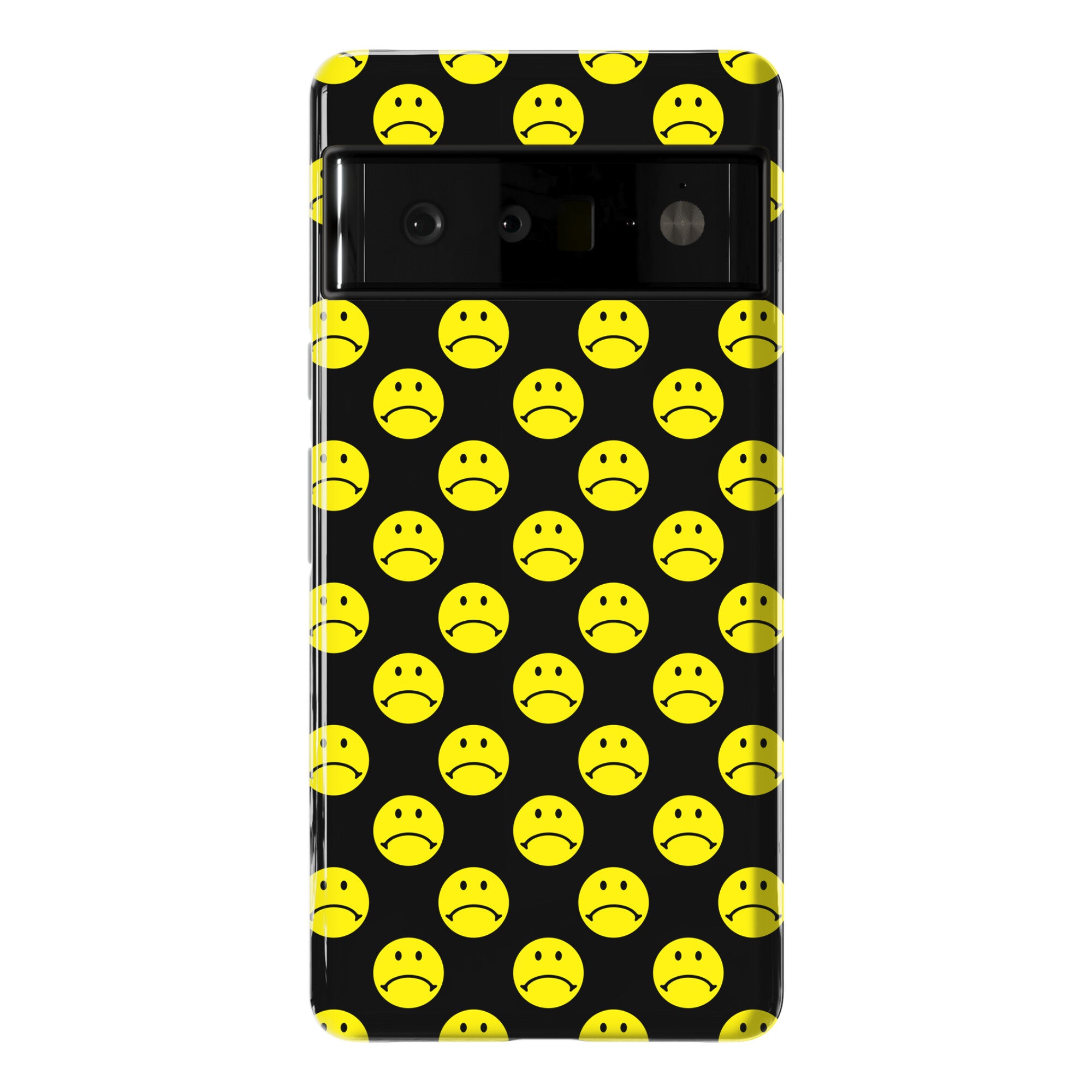 Sad Smiley Face Pattern Phone Case