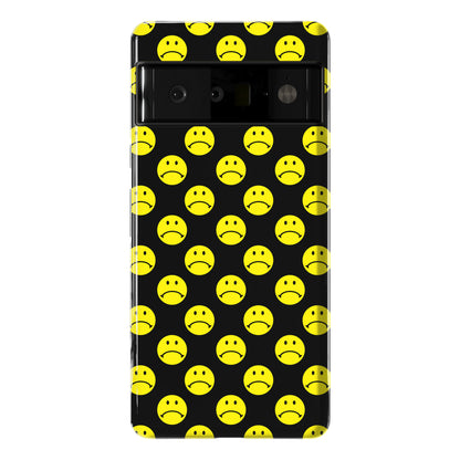 Sad Smiley Face Pattern Phone Case