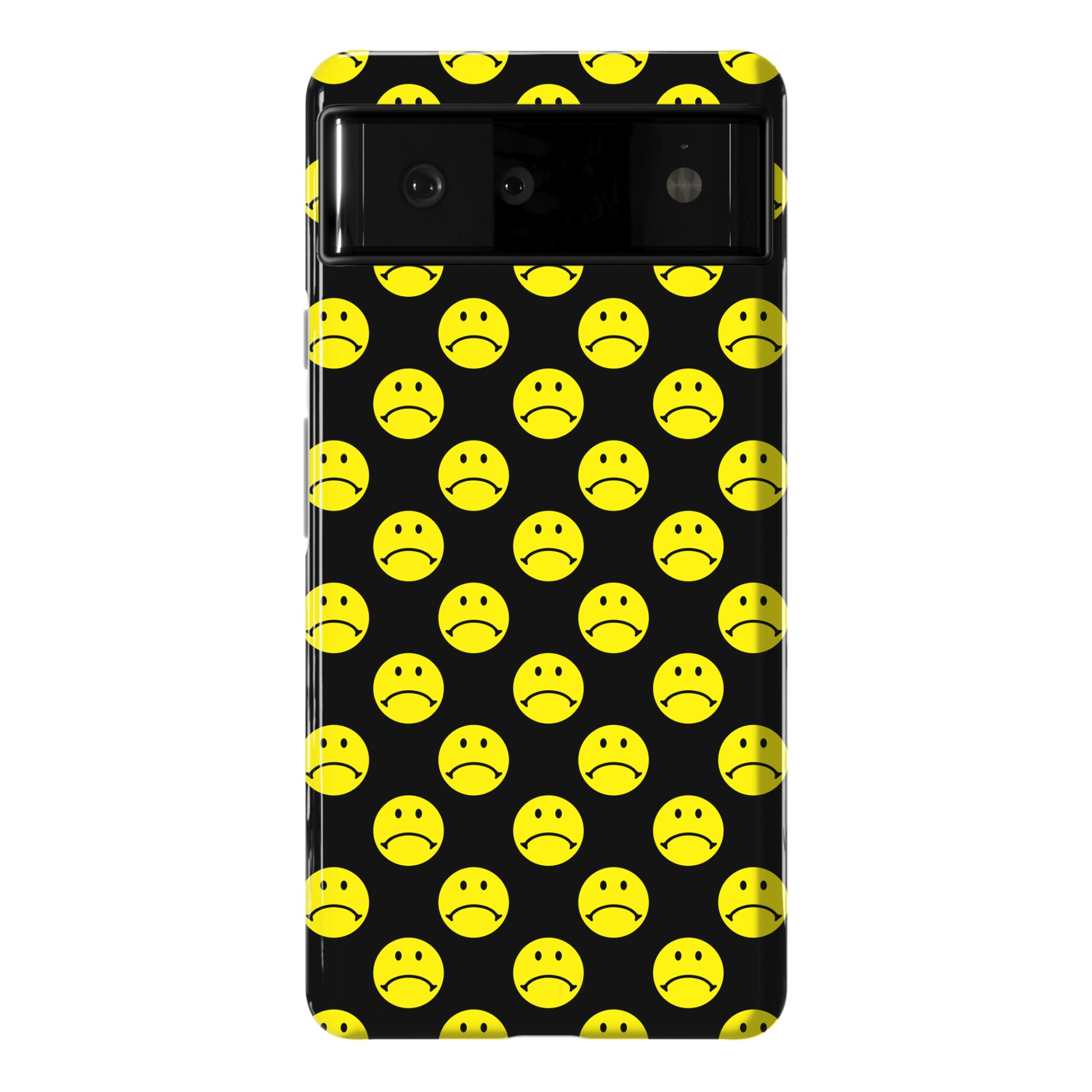 Sad Smiley Face Pattern Phone Case