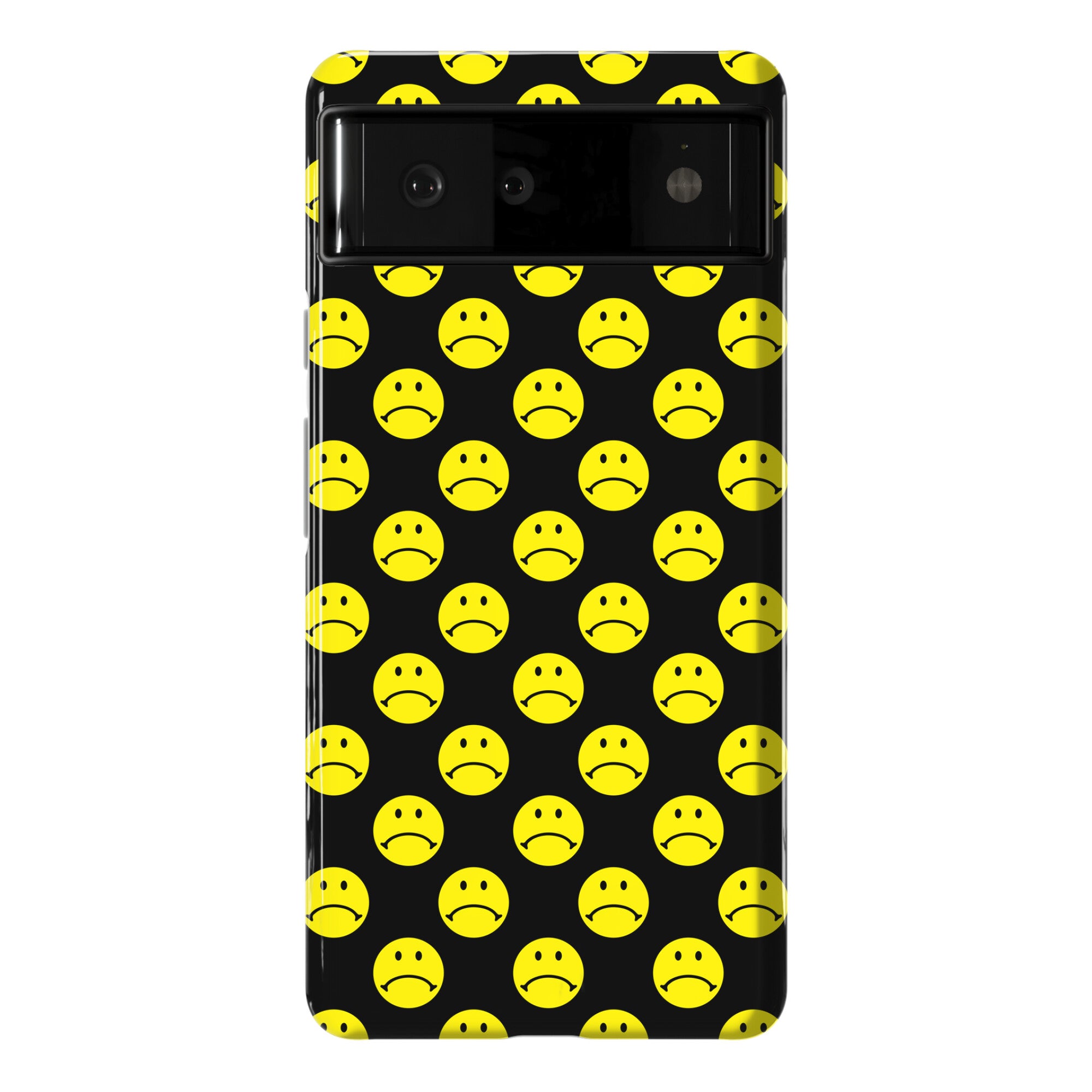 Sad Smiley Face Pattern Phone Case