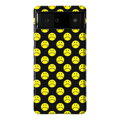 Sad Smiley Face Pattern Phone Case