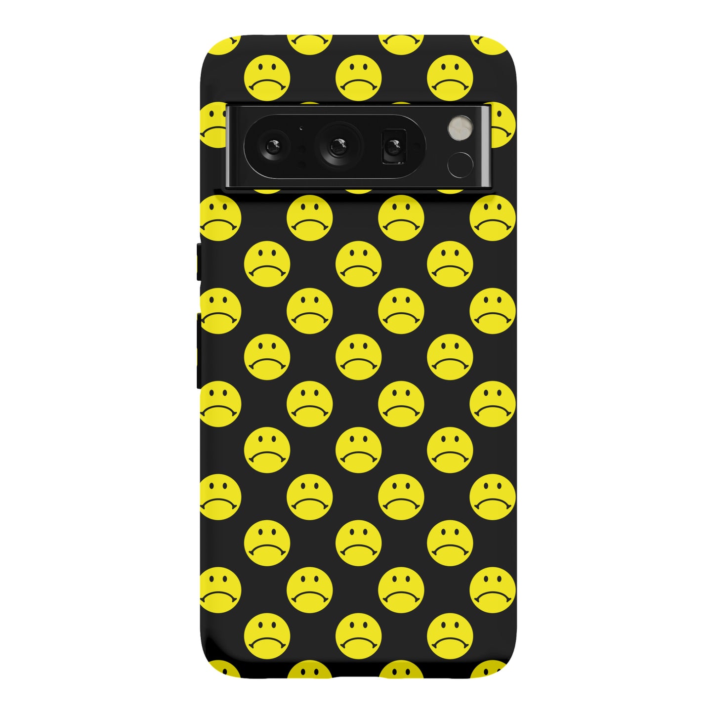 Sad Smiley Face Pattern Phone Case