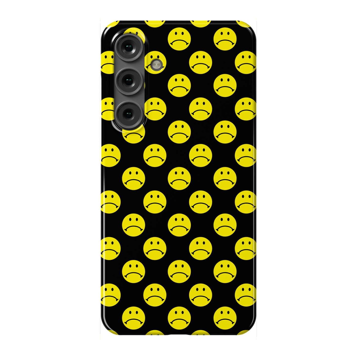 Sad Smiley Face Pattern Phone Case