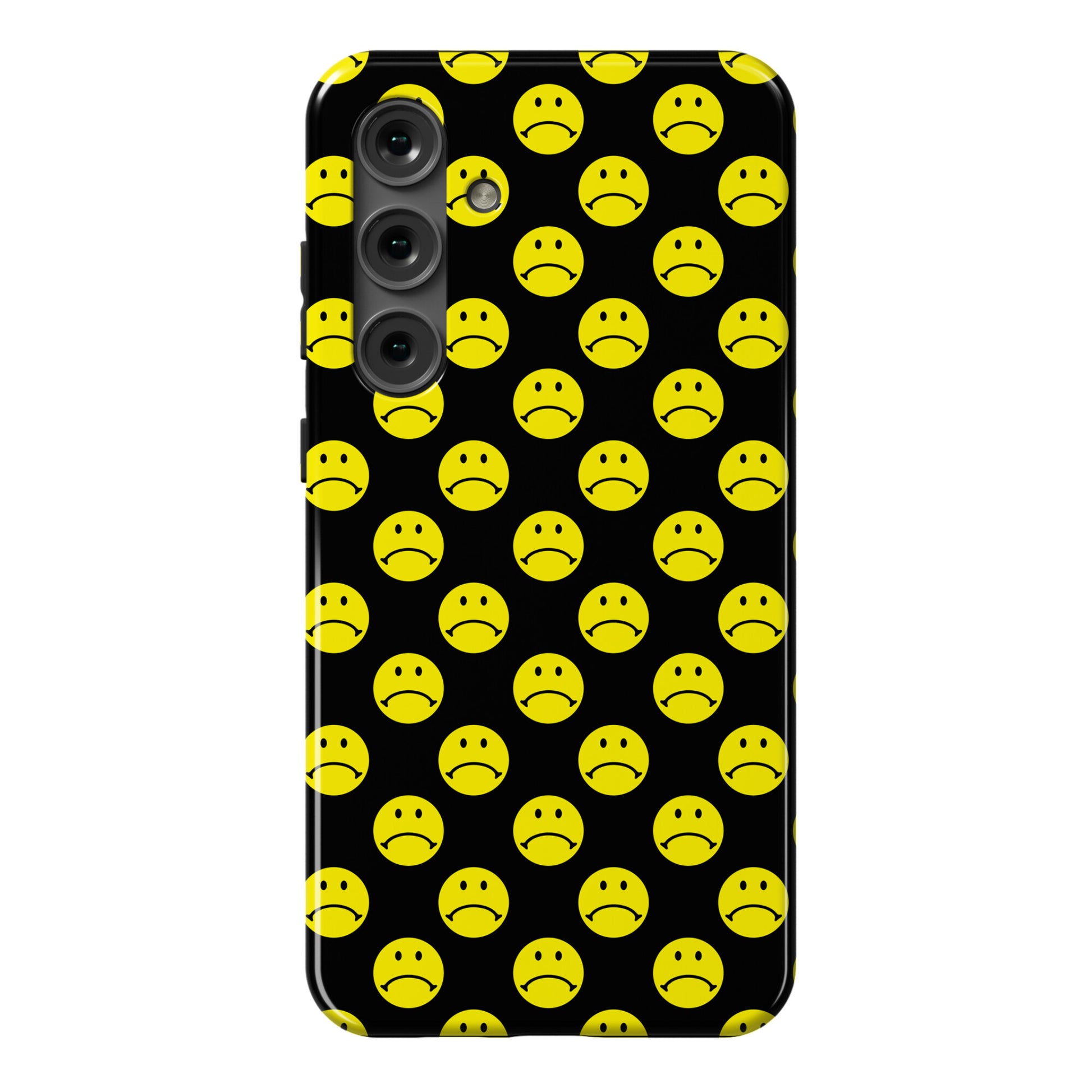 Sad Smiley Face Pattern Phone Case
