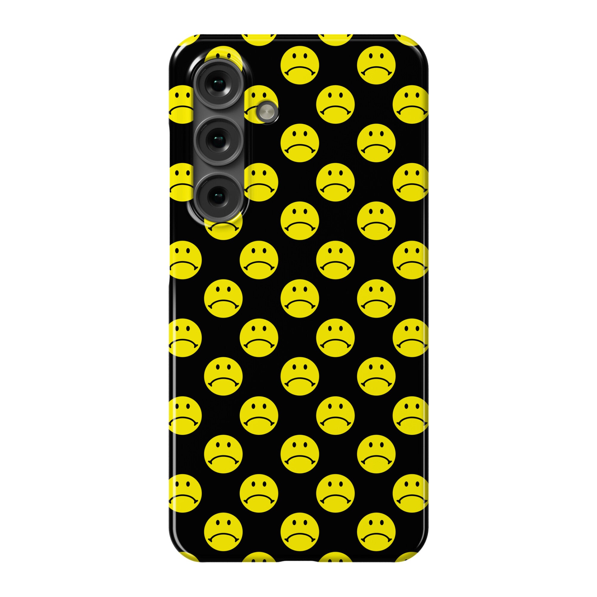 Sad Smiley Face Pattern Phone Case