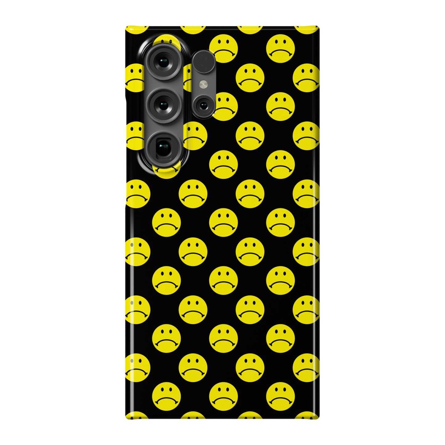 Sad Smiley Face Pattern Phone Case