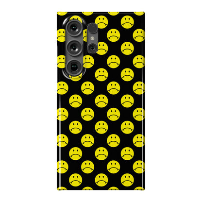 Sad Smiley Face Pattern Phone Case