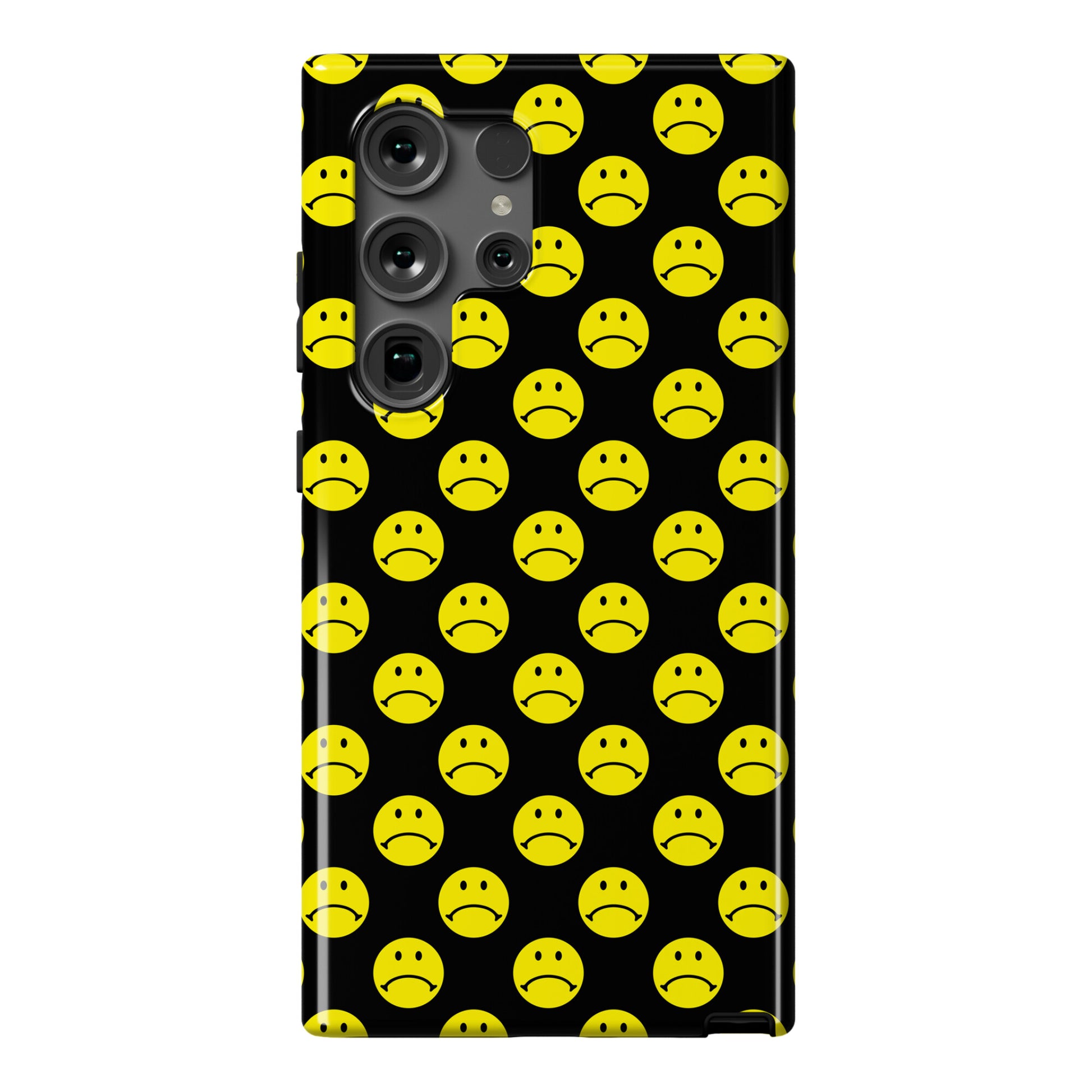 Sad Smiley Face Pattern Phone Case
