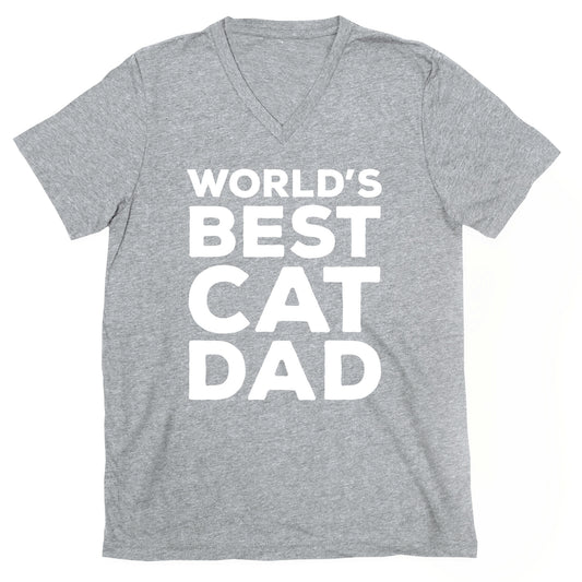 World's Best Cat Dad V-Neck