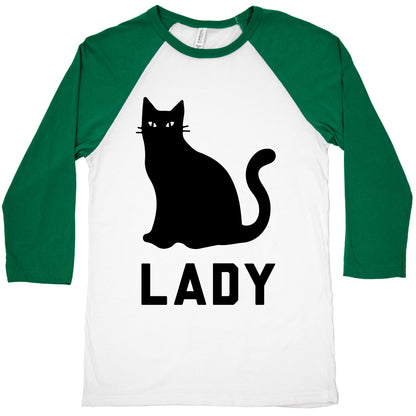 Cat Lady Baseball Tee