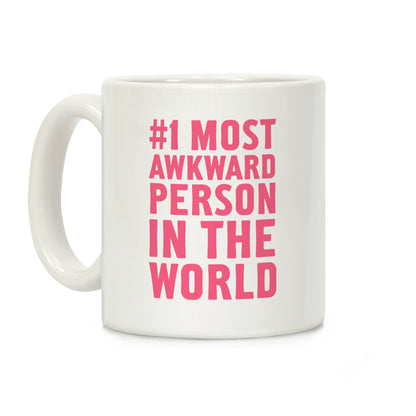 Pink #1 Most Awkward Person Coffee Mug