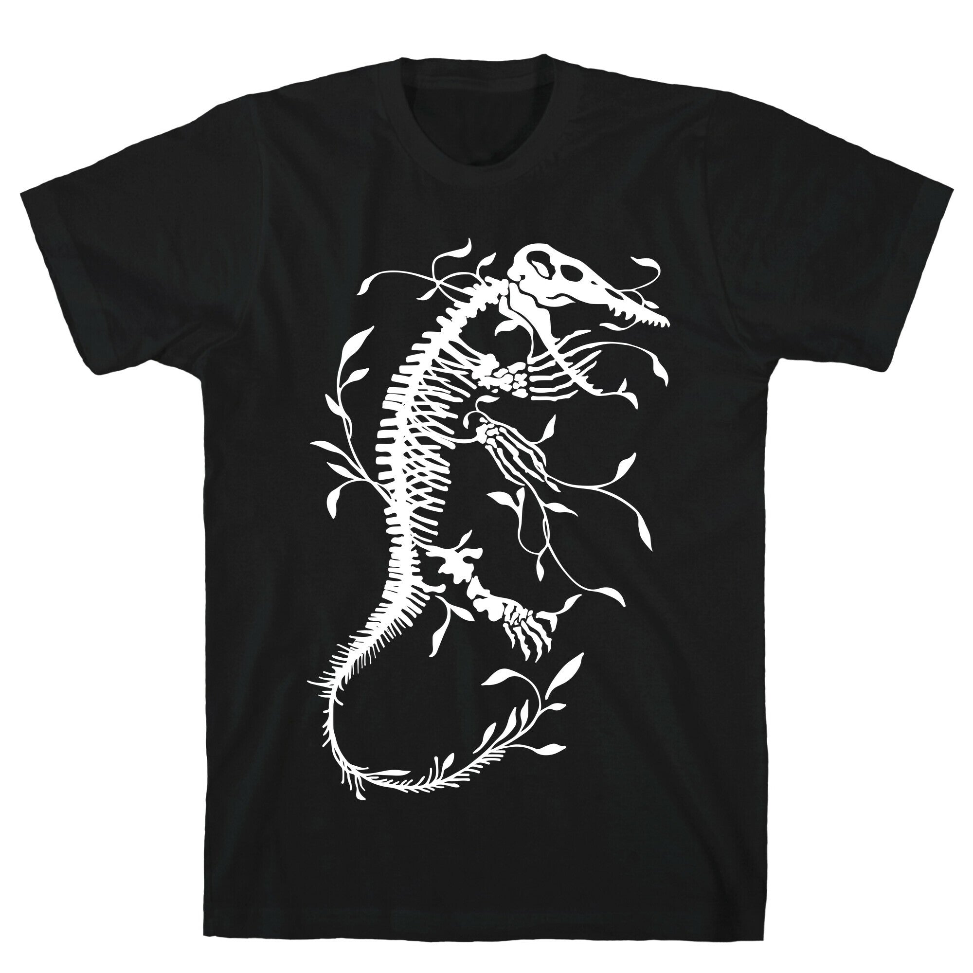 Floral Dinosaur Mosasaur T-Shirt
