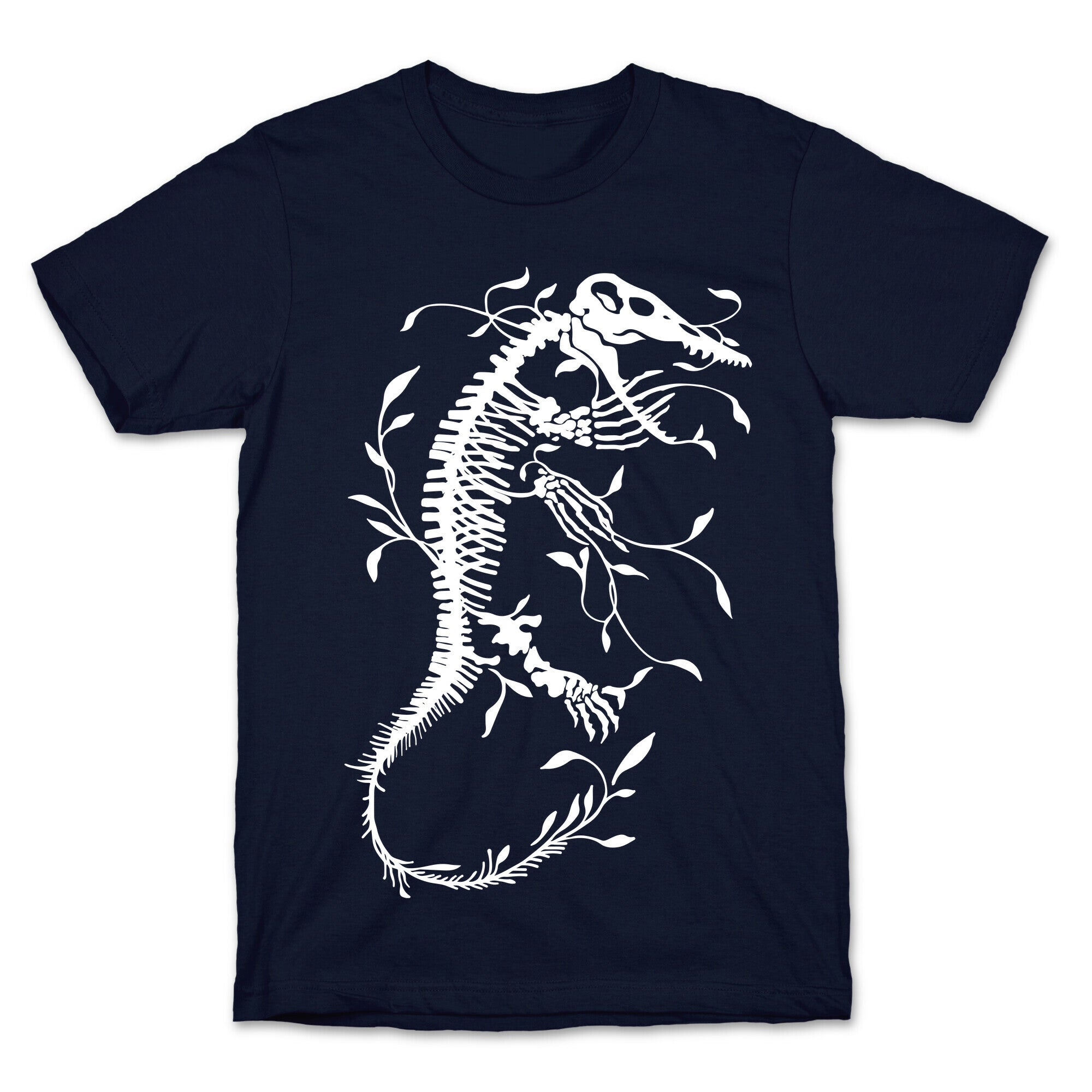 Floral Dinosaur Mosasaur T-Shirt