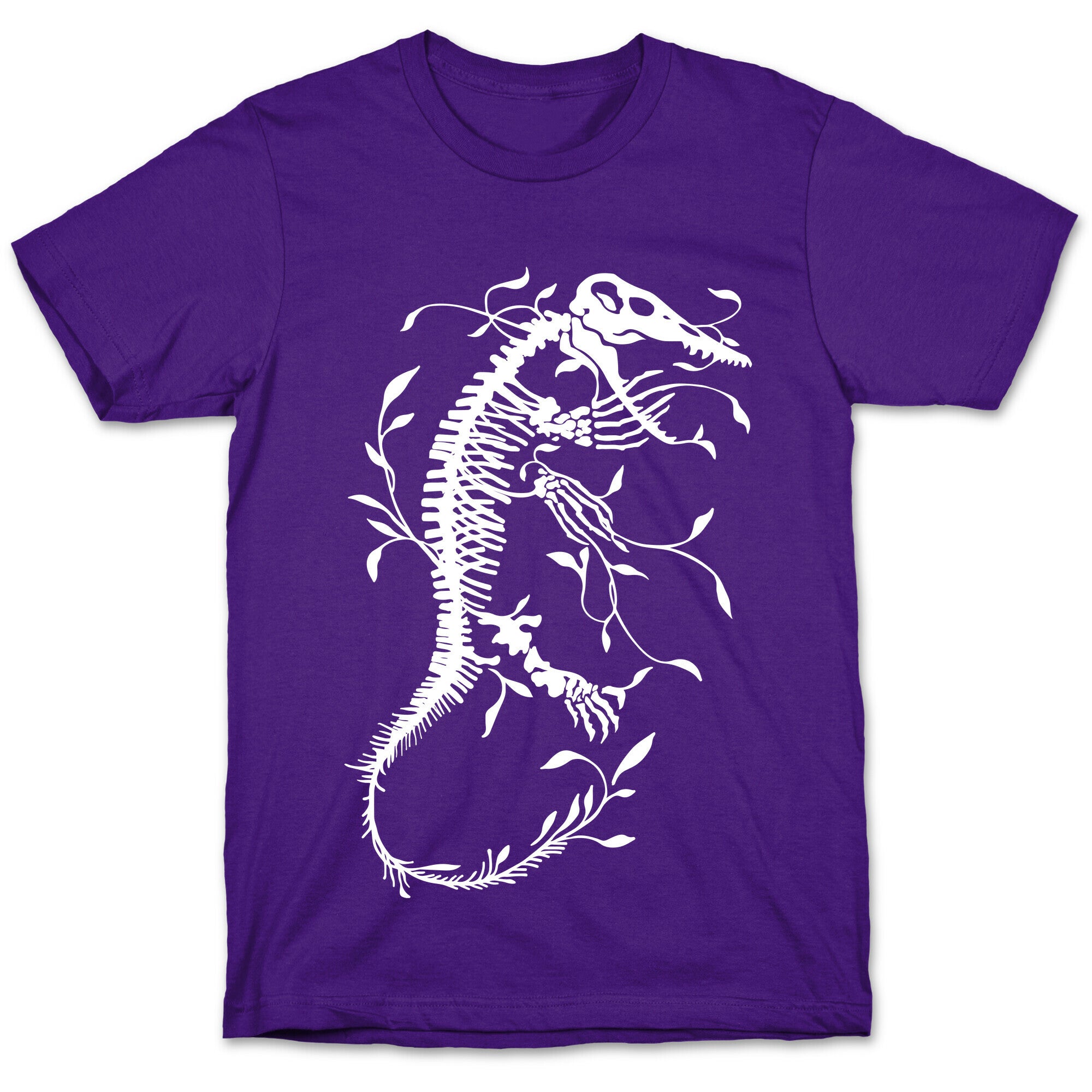 Floral Dinosaur Mosasaur T-Shirt