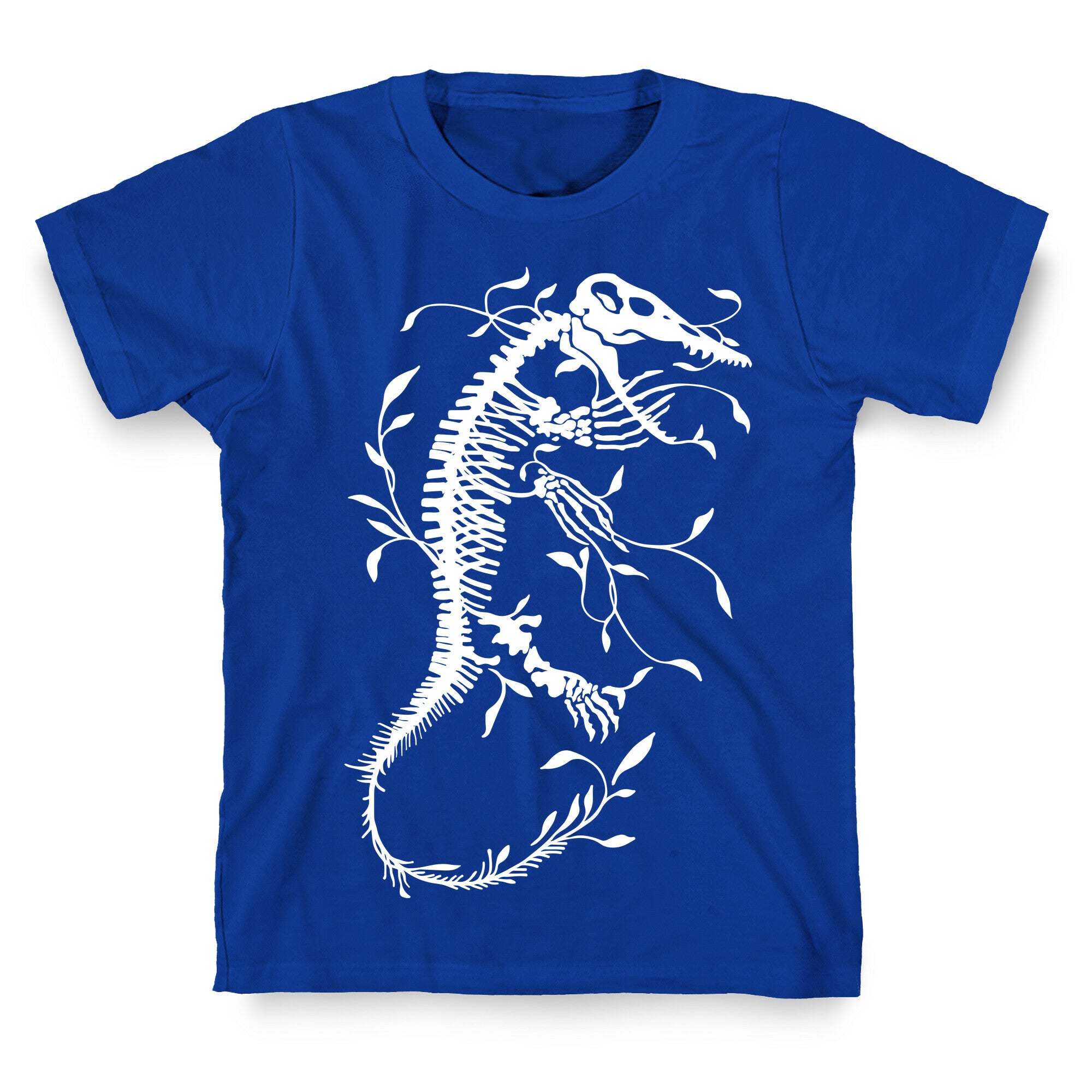 Floral Dinosaur Mosasaur T-Shirt