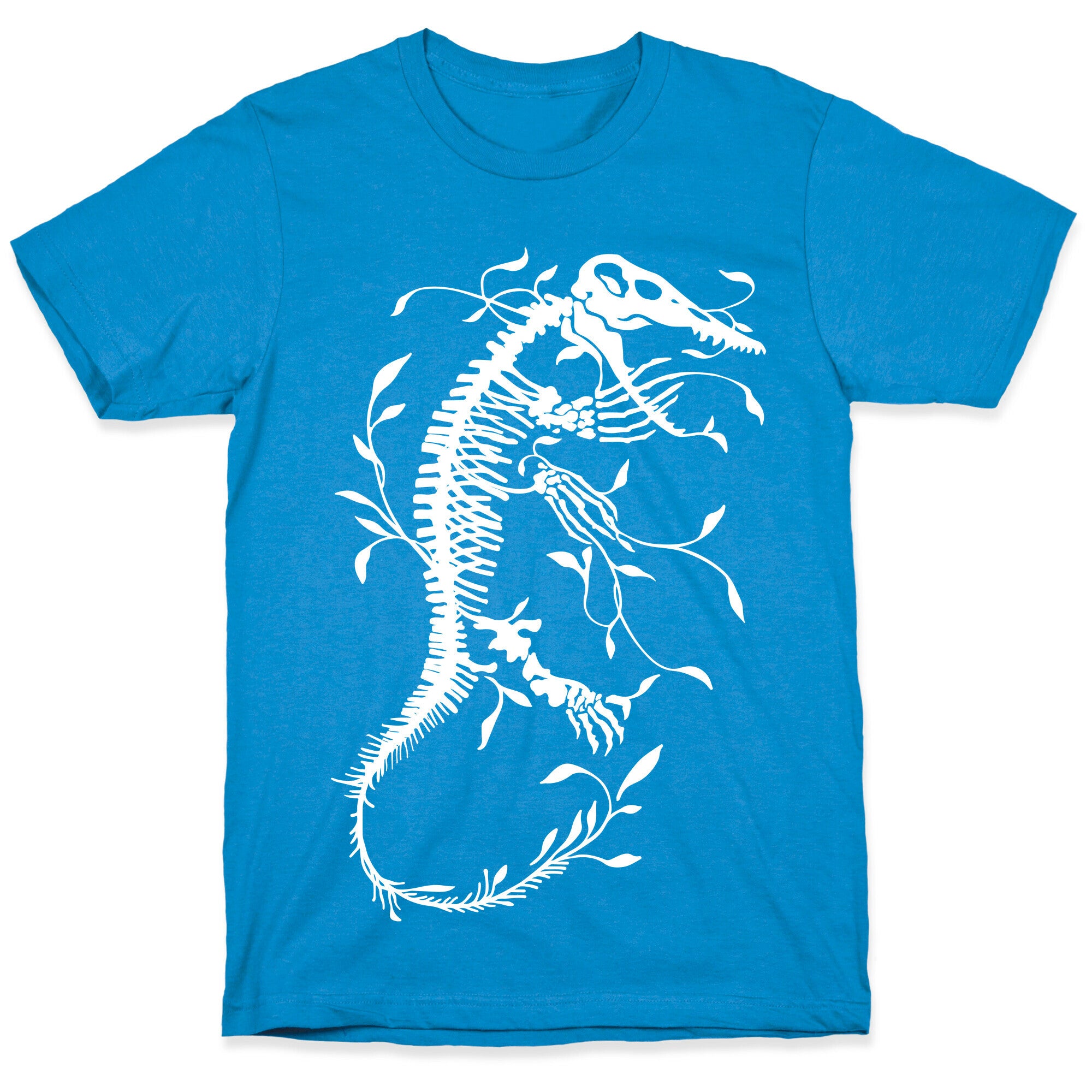 Floral Dinosaur Mosasaur T-Shirt